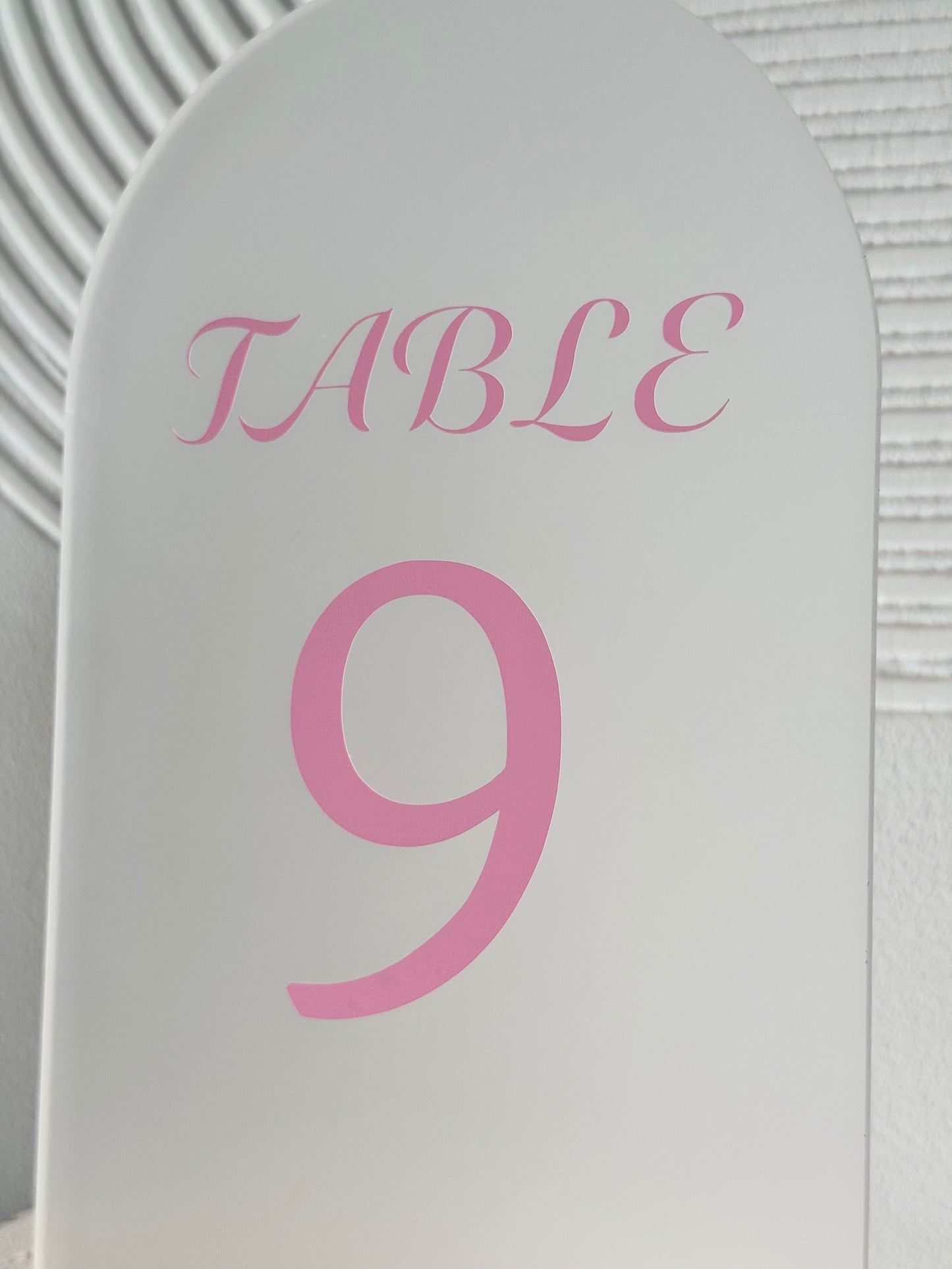 Frosted Table Numbers - Bulk