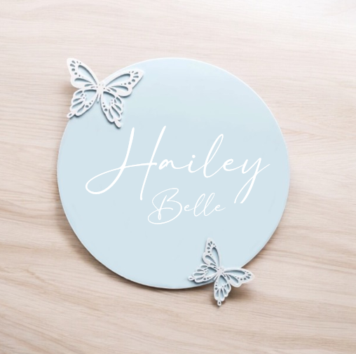 Butterfly Plaque - Announcement